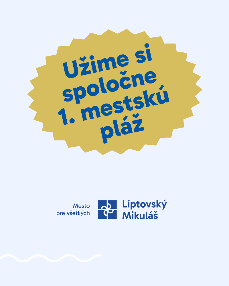 Užime si spoločne 1. mestskú pláž Užime si spoločne 1. mestskú pláž